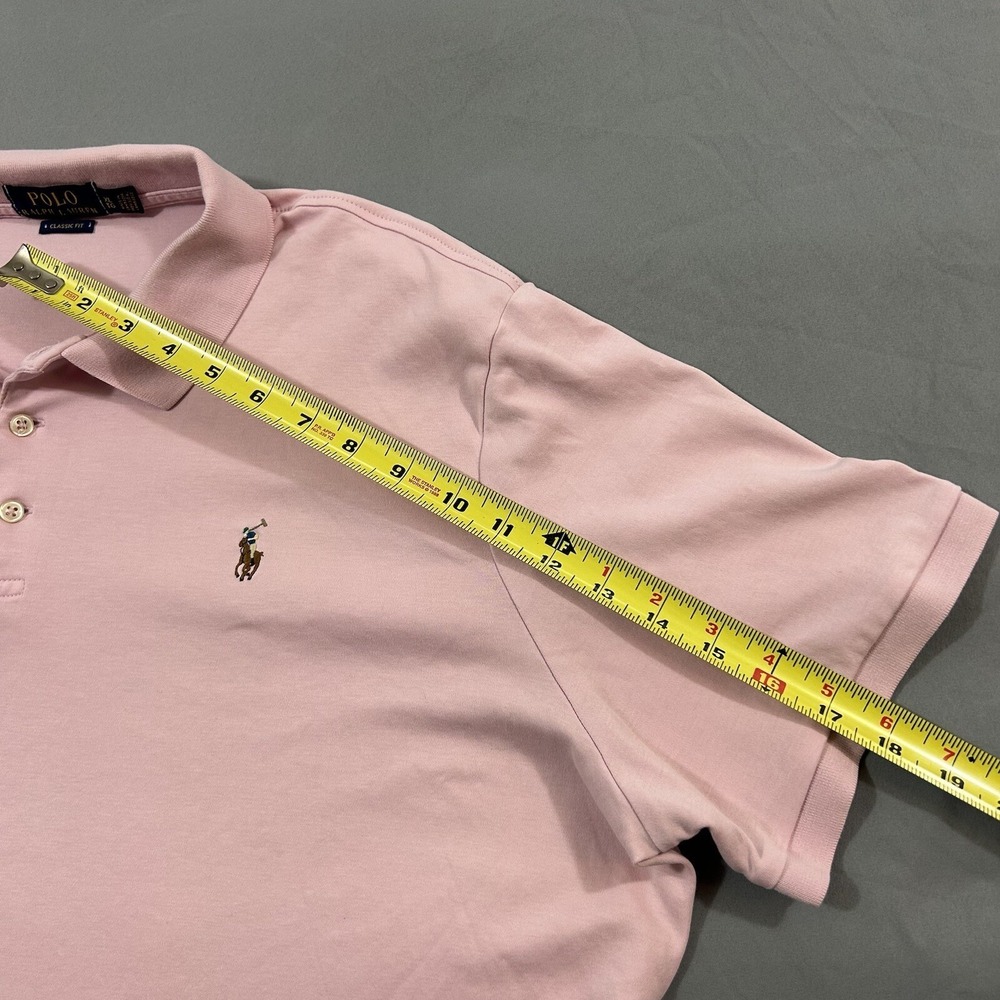 Polo Ralph Lauren Men's Polo Shirt XL Flesh Pony Pink Casual Preppy Summer Golf - Picture 5 of 6